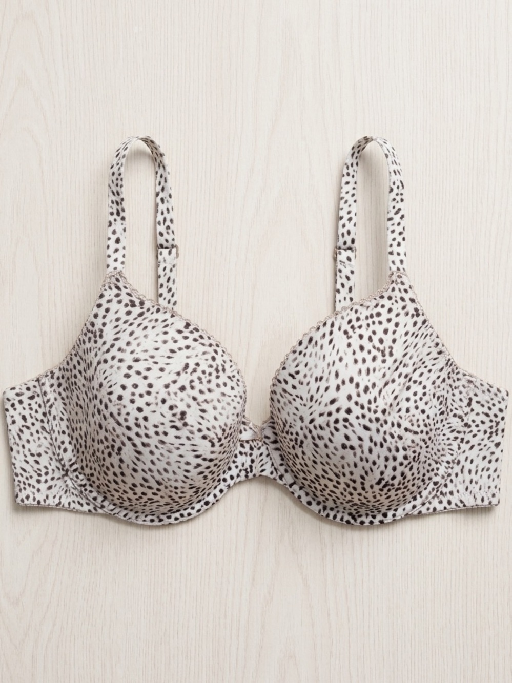 Victoria's Secret Leopard Print Padded Underwire Bra - Beige/Black